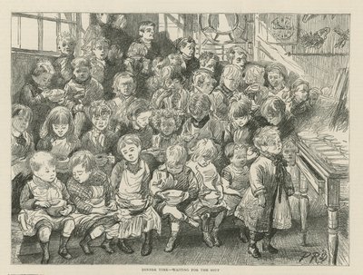 Dinnertijd - wachten op de soep door English School