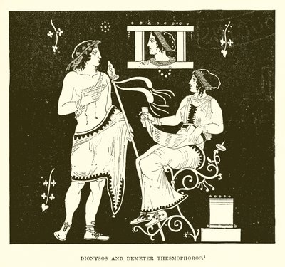 Dionysos en Demeter Thesmophoros door English School