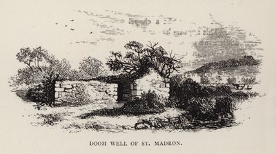 Doom Well van St Madron (gravure) door English School