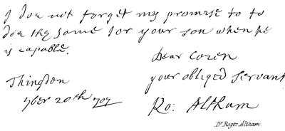 Dr Roger Altham door English School