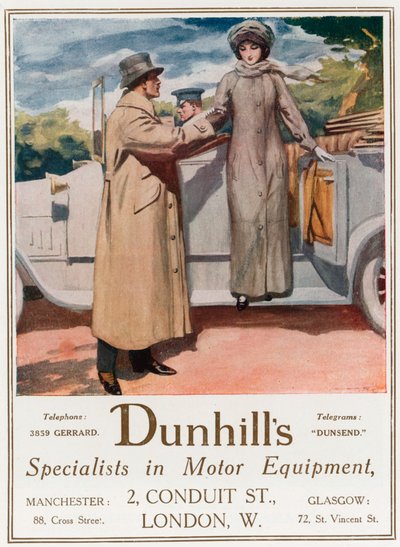 Dunhills, specialisten in motoruitrusting, 2 Conduit Street door English School