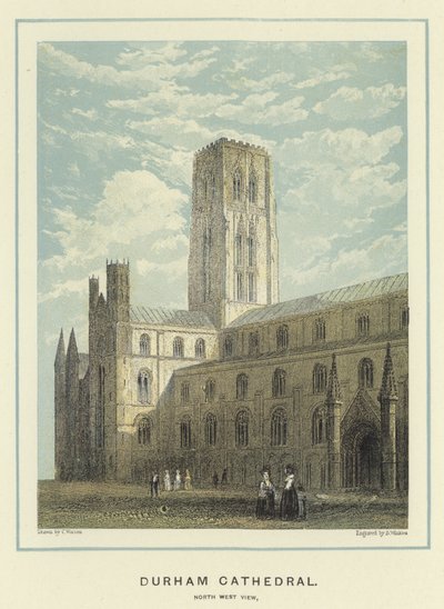 Durham Kathedraal, noordwestelijk zicht door English School