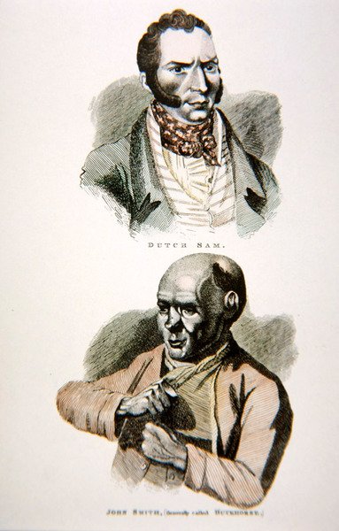 Dutch Sam en John Smith, uit een prent gepubliceerd in 1812 door English School