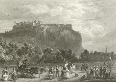 Edinburgh Castle vanaf Princes Street door English School