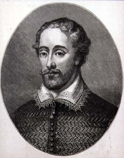 Edmund Spenser (c.1552-99) (gravure) door English School