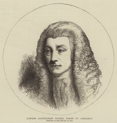 Edward Burtenshaw Sugden, Baron St Leonard