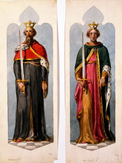 Edward II en Richard I door English School