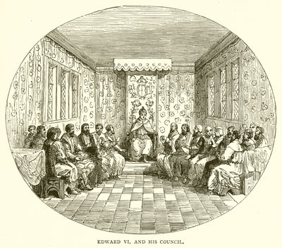 Edward VI en zijn Raad door English School
