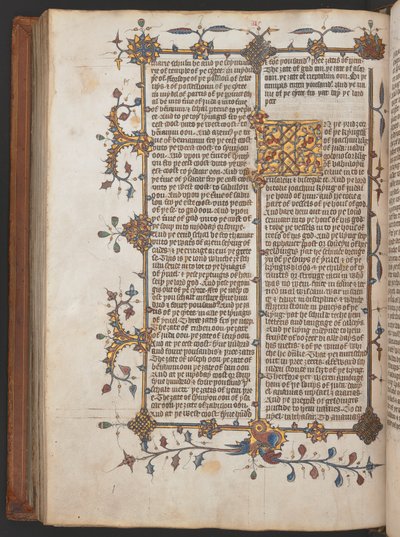 Egerton 617, Wycliffite Bijbel, vóór 1397 (perkament) door English School