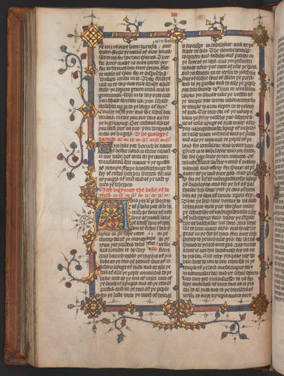 Egerton 617, Wycliffite Bijbel, vóór 1397 (perkament) door English School