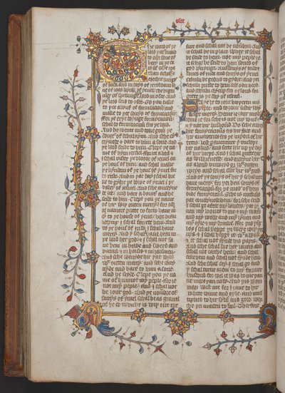 Egerton 617, Wycliffite Bijbel, vóór 1397 (perkament) door English School