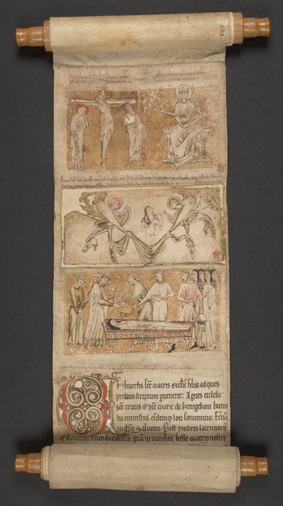 Egerton MS 2849, Membraan I, ca.1225-30 (perkament) door English School