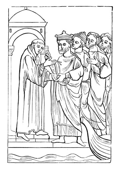 Egfrid, koning van Northumberland, uit 