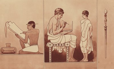 Egyptische schrijver en Griekse schooljongen door English School
