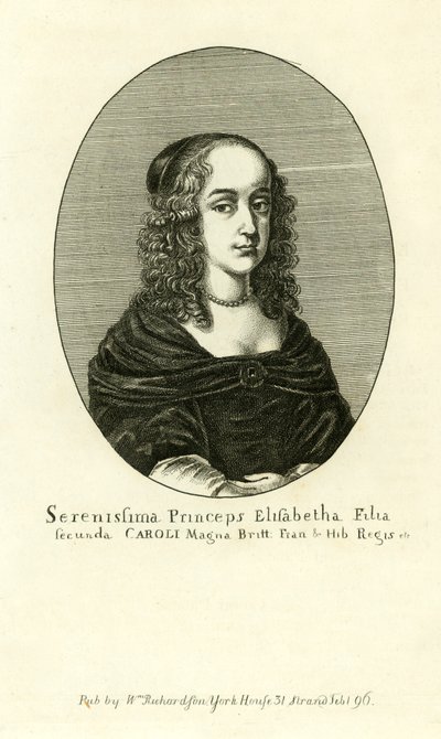Elizabeth Stuart, tweede dochter van koning Charles I door English School