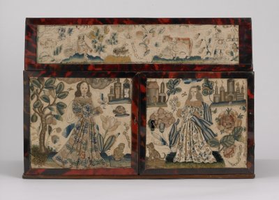 Geborduurde kist, ca. 1660 door English School