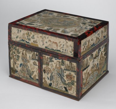 Geborduurde kist, ca. 1660 door English School
