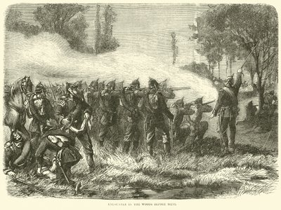 Botsing in de bossen voor Metz, oktober 1870 door English School
