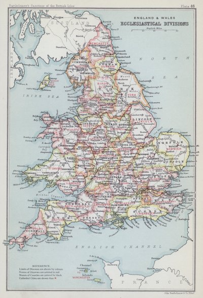 Engeland en Wales, kerkelijke indelingen door English School