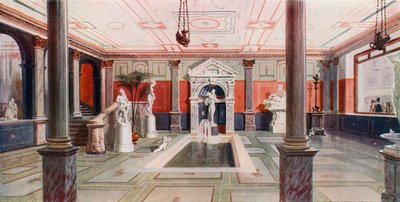 Inkomhal van Messrs Pears van Pears Soap, reproductie van een hal in Herculaneum door English School