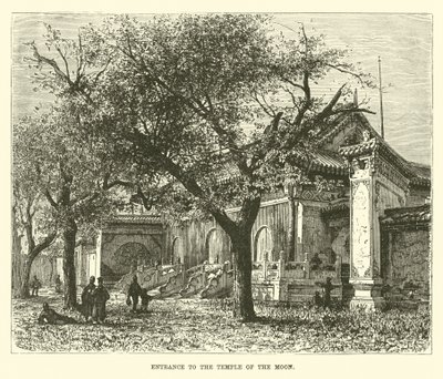 Ingang van de Tempel van de Maan door English School