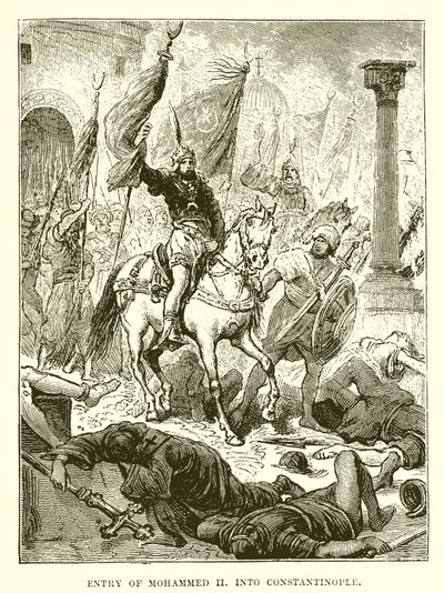 Intocht van Mohammed II in Constantinopel door English School
