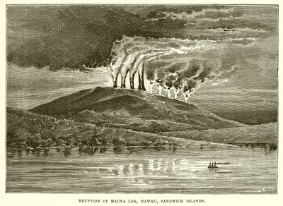 Uitbarsting van Mauna Loa, Hawaii, Sandwich-eilanden door English School
