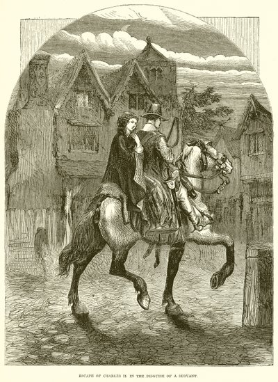 Ontsnapping van Karel II in de vermomming van een dienaar door English School