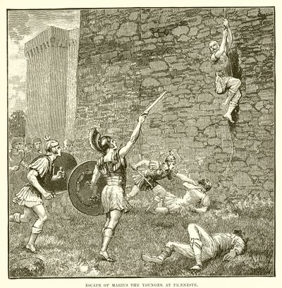 Ontsnapping van de jongere Marius bij Praeneste door English School