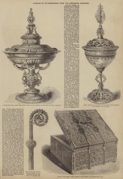 Voorbeelden van Kunstwerk uit de Manchester Tentoonstelling door English School