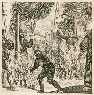 Executie van bisschoppen Ridley en Latimer, Oxford door English School