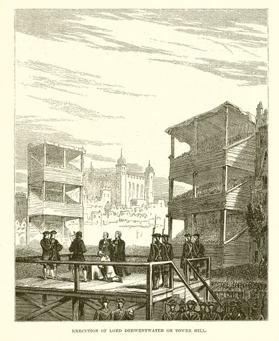 Executie van Lord Derwentwater op Tower Hill door English School