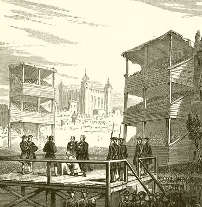 Executie van Lord Derwentwater op Tower Hill, 1716 door English School