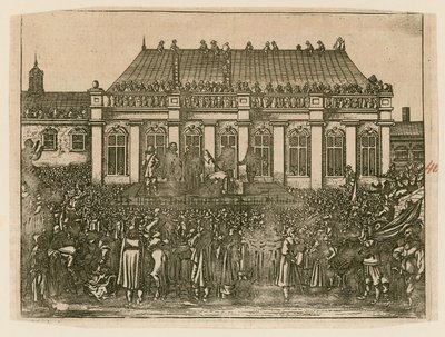Executie van koning Karel I in Whitehall door English School