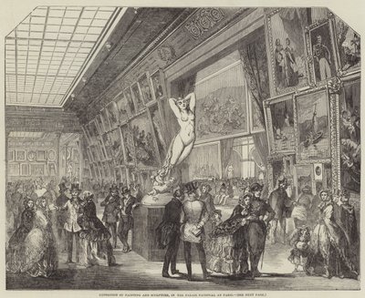 Tentoonstelling van schilderkunst en beeldhouwkunst, in het Palais National in Parijs door English School