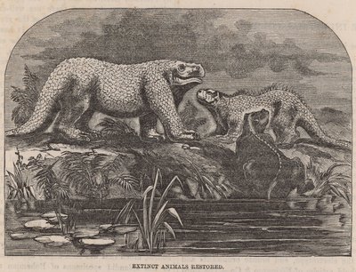 Uitgestorven dieren hersteld en tentoongesteld bij Crystal Palace door English School