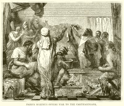 Fabius Maximus biedt oorlog aan de Carthagers aan door English School