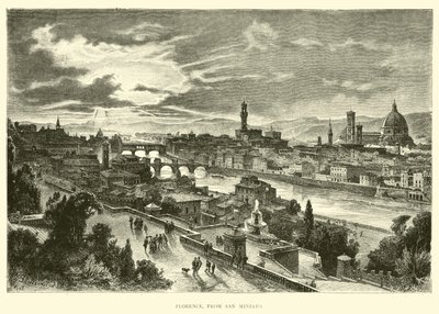 Florence, vanaf San Miniato door English School