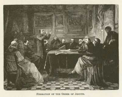 Oprichting van de Orde van de Jezuïeten door English School