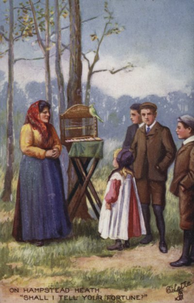 Waarzegger op Hampstead Heath door English School