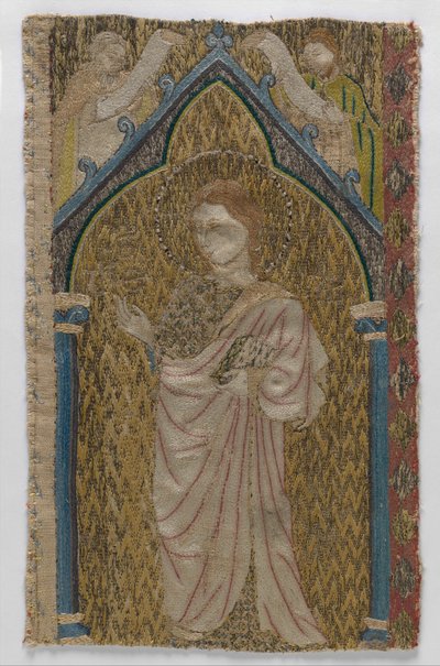 Fragment van een orphrey door English School