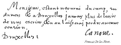Francis De la Nove door English School