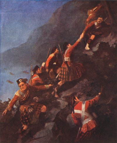 Fraser Highlanders bestormen de hoogten bij Quebec door English School