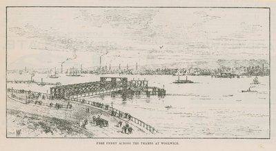 Gratis veerboot over de Theems bij Woolwich door English School