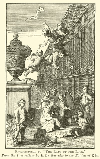 Frontispice van The Rape of the Lock door English School