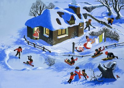 Plezier in de sneeuw door English School