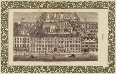 Furnivals Inn zoals in 1750 door English School