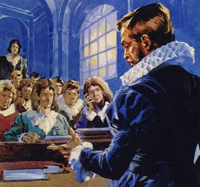 Galileo werd hoogleraar wiskunde in Padua door English School