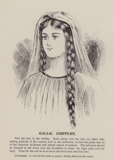 Gallisch kapsel (gravure) door English School