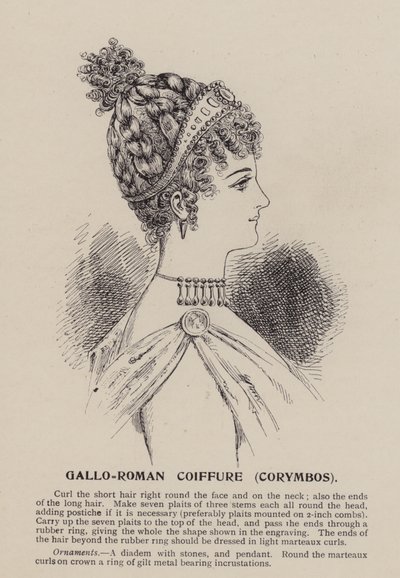Gallo-Romeins kapsel, Corymbos (gravure) door English School